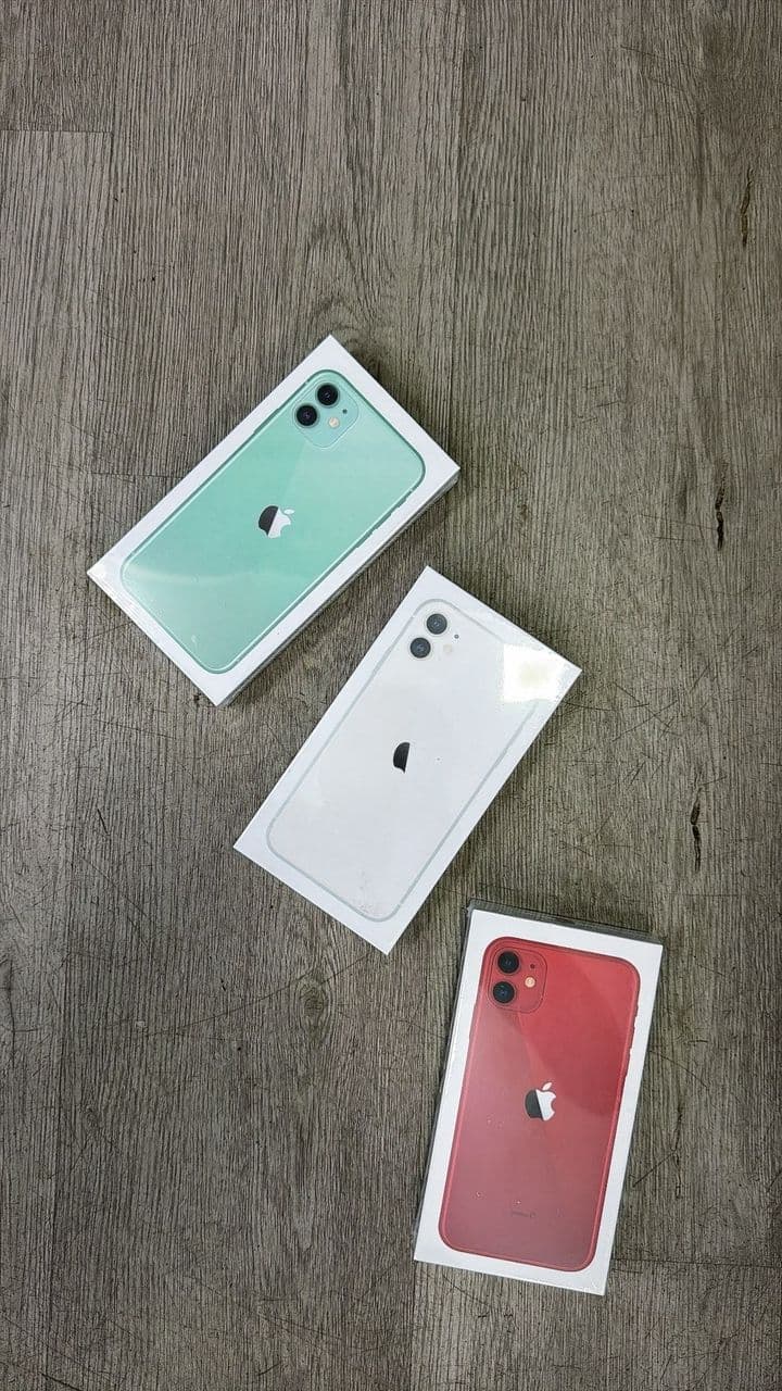 iPhone 11 64GB — Teal, White & Red