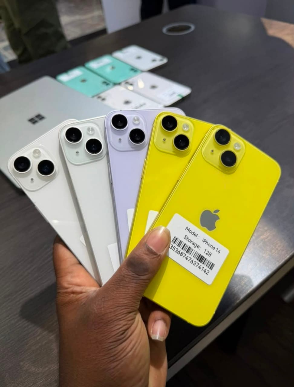 iPhone 14 128GB — White, Purple, Yellow